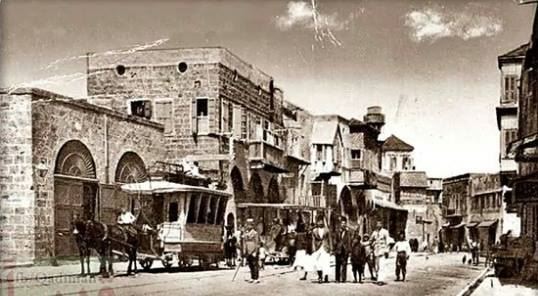طرابلس المينا محطة الترامواي سنة 1910 